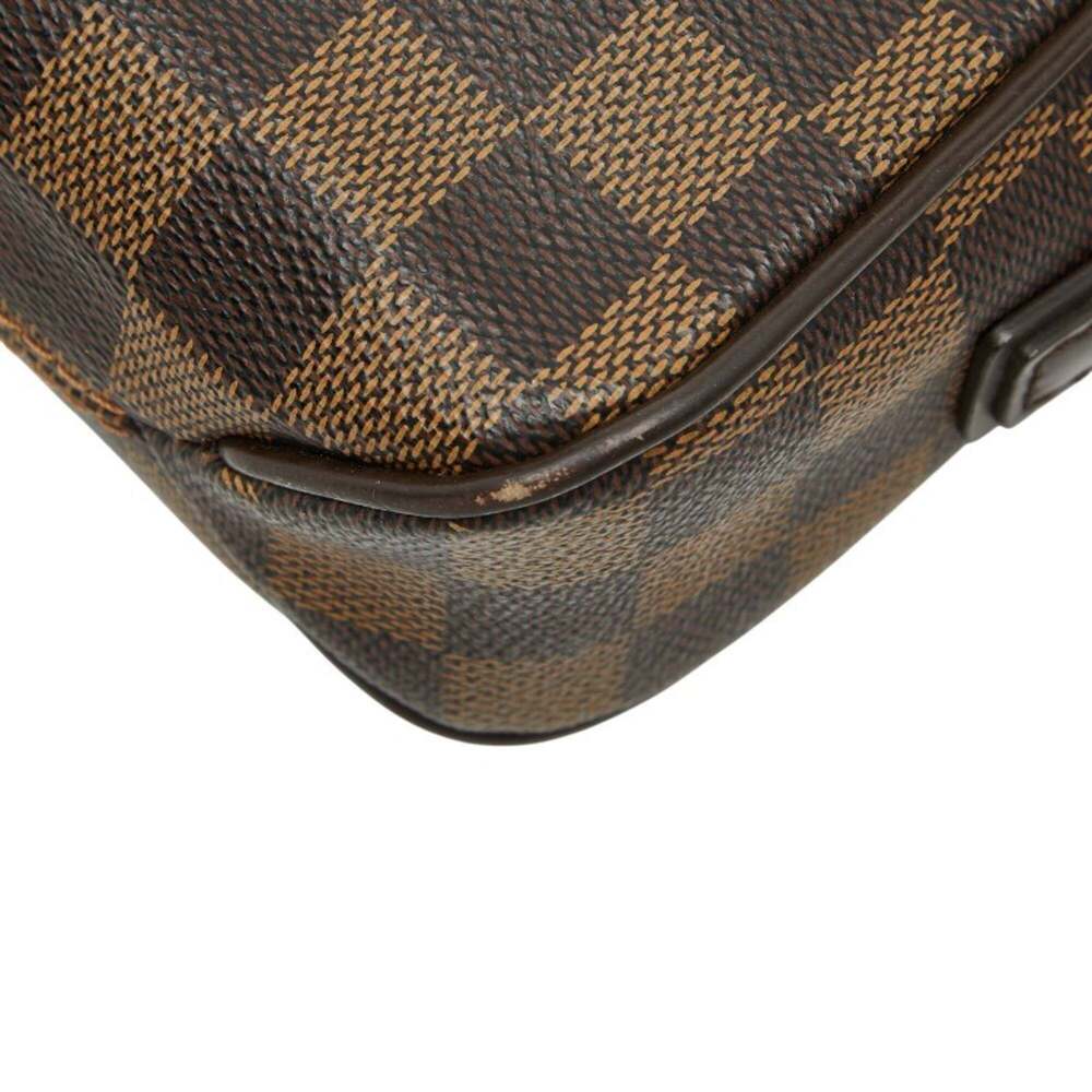 LOUIS VUITTON Authentic Brown Damier Leather Pochette Clutch Bag - Picture 4 of 11